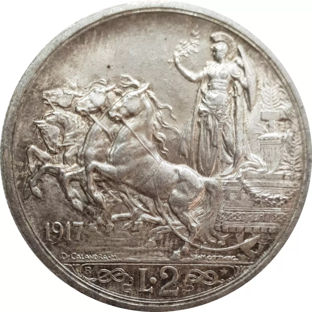 1917-R-Vittorio-Emanuele-III-2-Lire-Quadriga-Reverse
